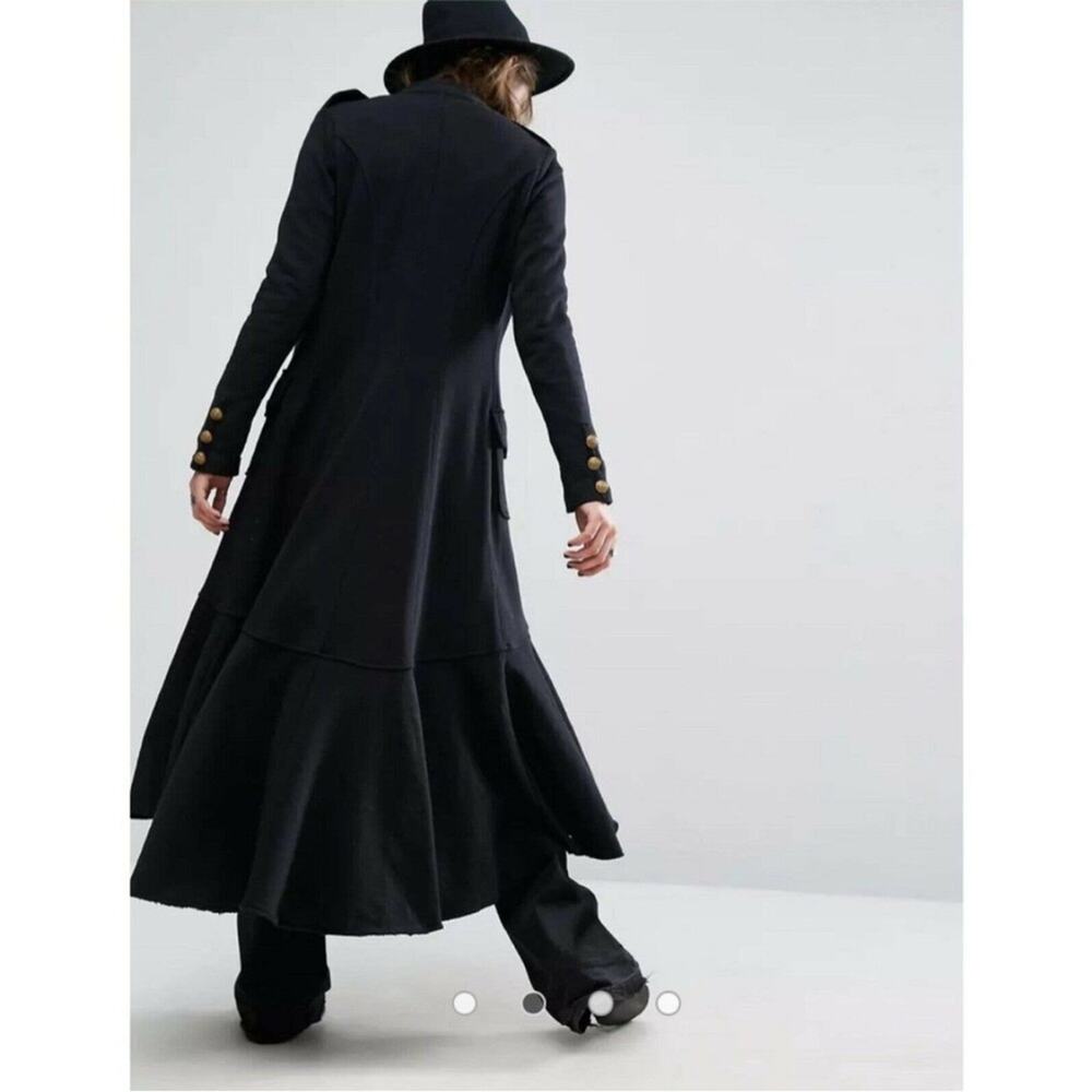 Ralph Lauren Denim Supply Military Maxi Jacket Officers Coat Cardigan Duster L - Picture 11 of 15